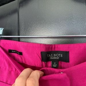 Talbots Signature Silk Wool Blend Dupioni Pants